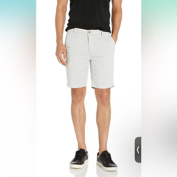 Ag Adriano Goldschmied White High Rise Chino Shorts Men's Size 36R - Picture 1 of 12